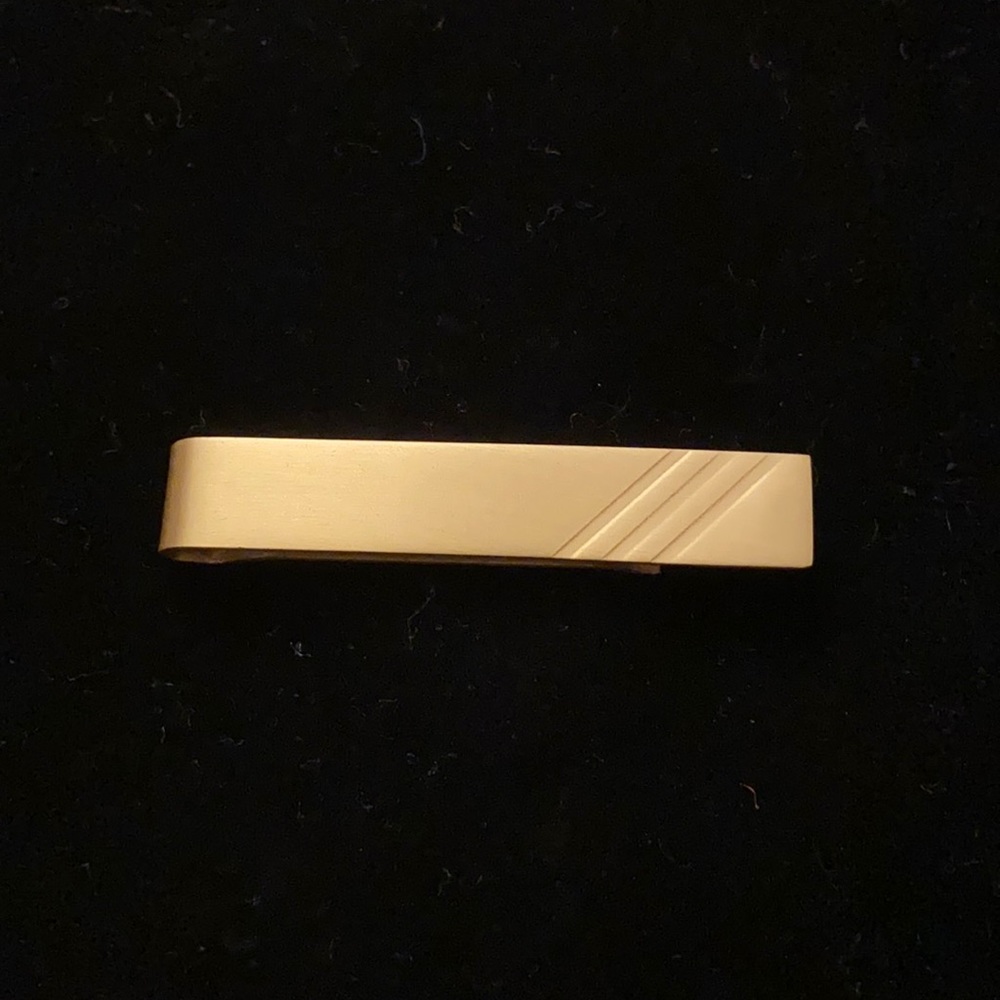 Brass-Plated Tie Clip